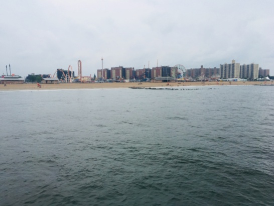 The boardwalk of Coney Island