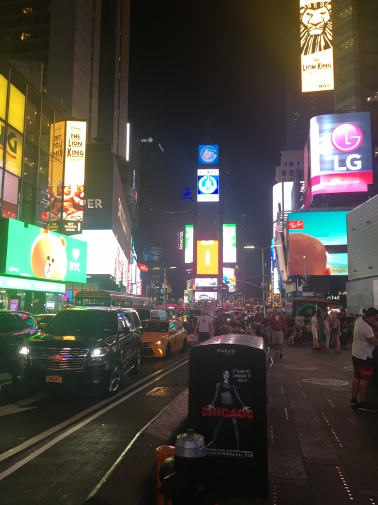 Night view of Times Square